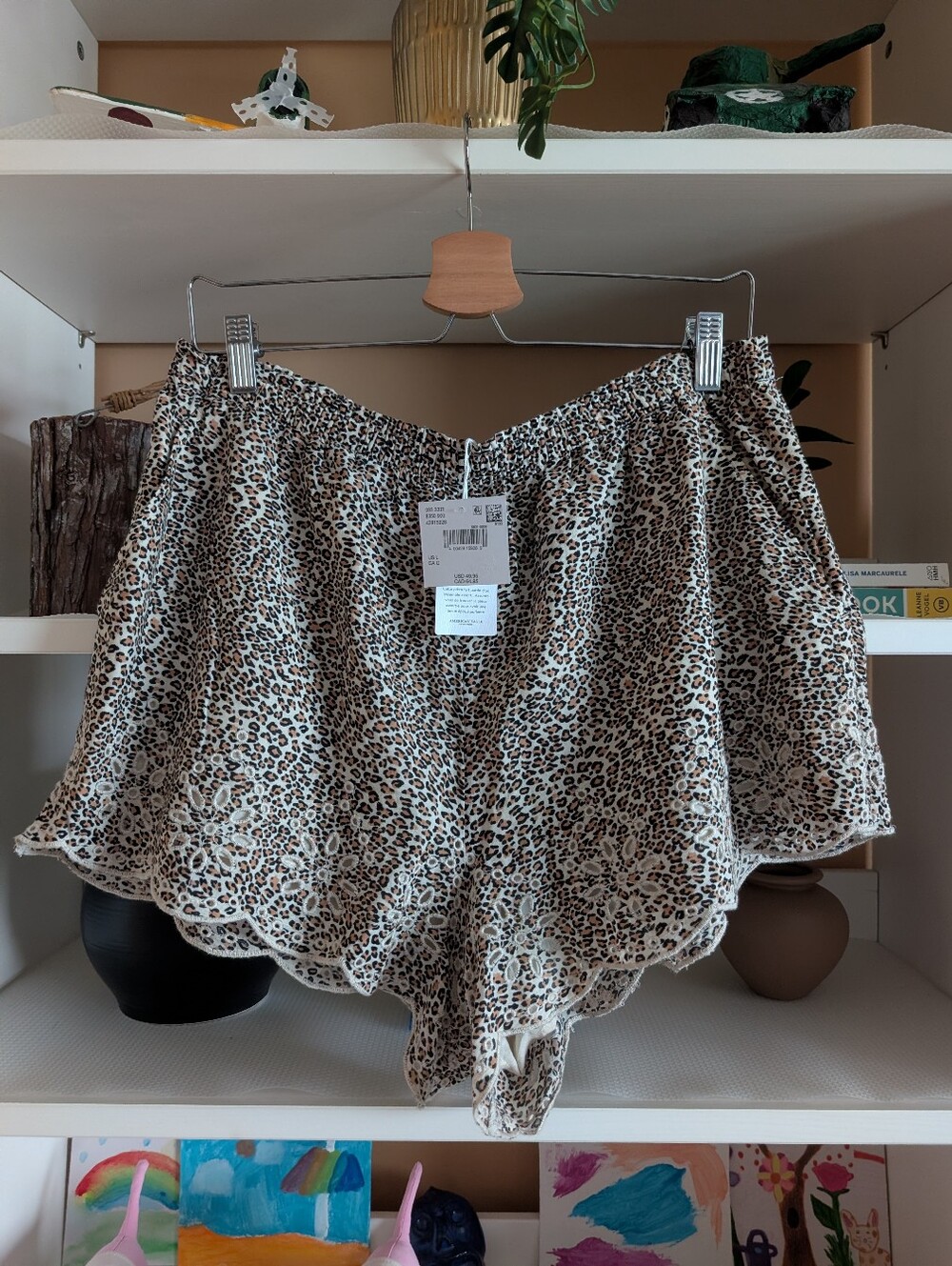 American Eagle AE Leopard Print High -Waisted Short - Picture 1 of 3